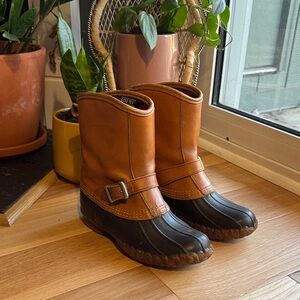 L.L. Bean Brown and Black Winter Boots